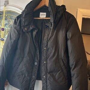 Armani Collezioni Women's Black Puffer Jacket